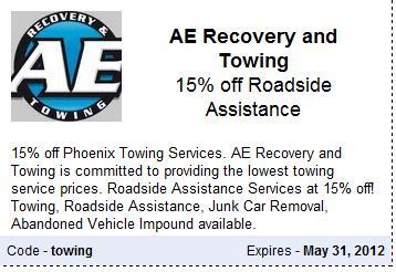 Sun City Roadside Assistance Coupon